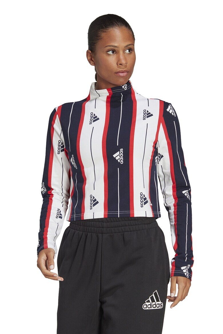 adidas Sportswear Bluza crop cu imprimeu logo - Pled.ro