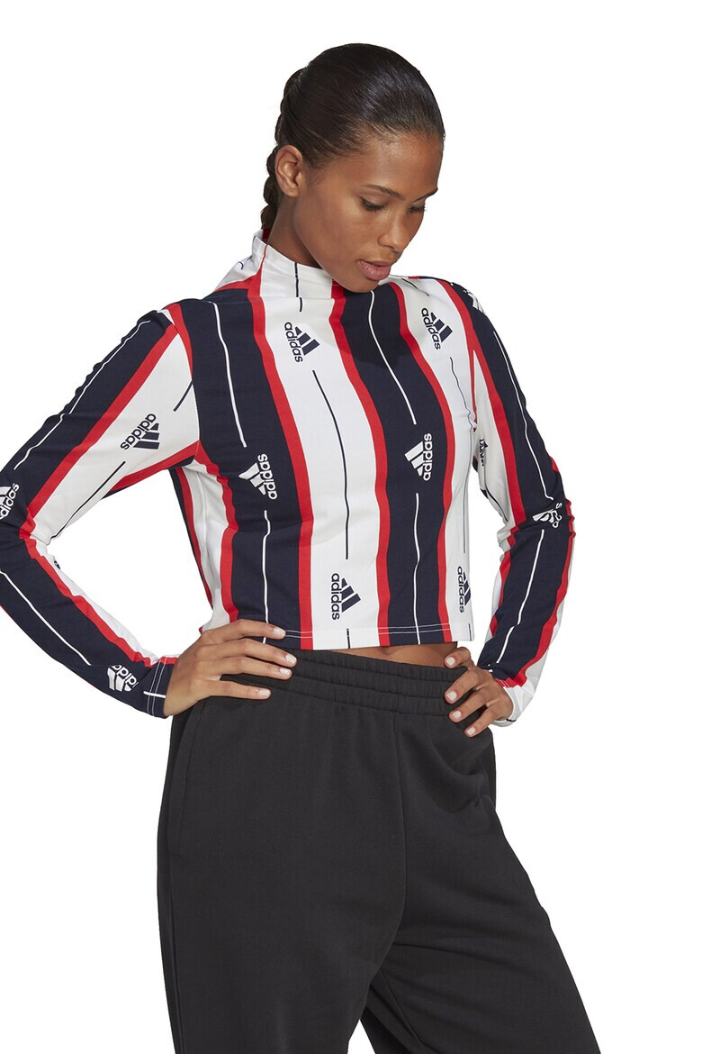 adidas Sportswear Bluza crop cu imprimeu logo - Pled.ro