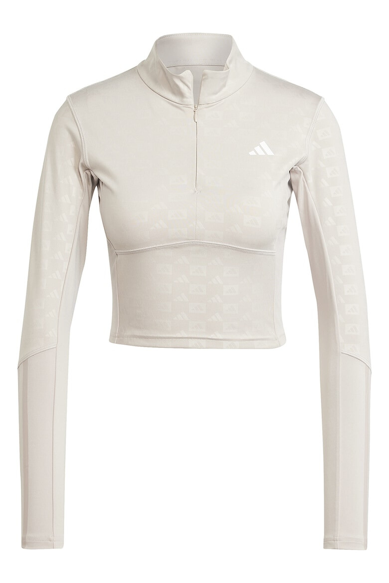 adidas Performance Bluza crop cu logo pentru fitness - Pled.ro