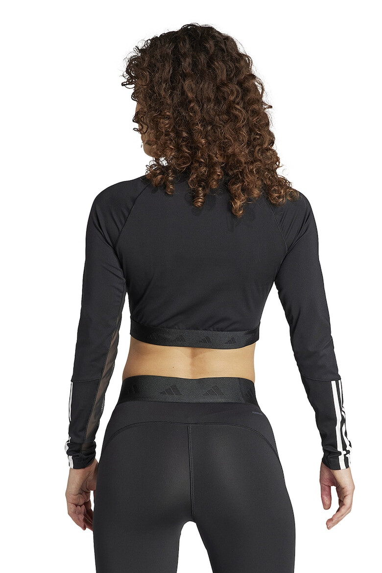 adidas Performance Bluza crop cu maneci raglan pentru fitness Hyperglam - Pled.ro