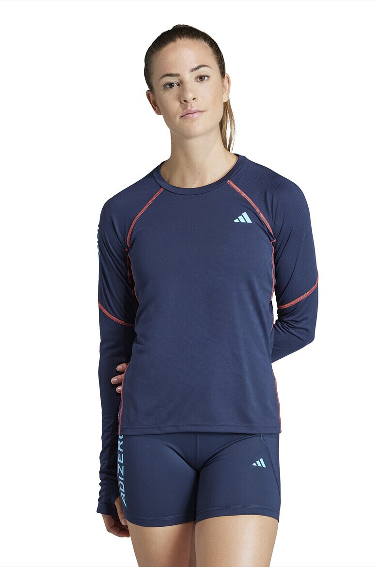 adidas Performance Bluza cu cusaturi contrastante pentru alergare - Pled.ro