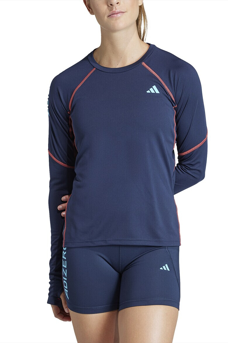 adidas Performance Bluza cu cusaturi contrastante pentru alergare - Pled.ro