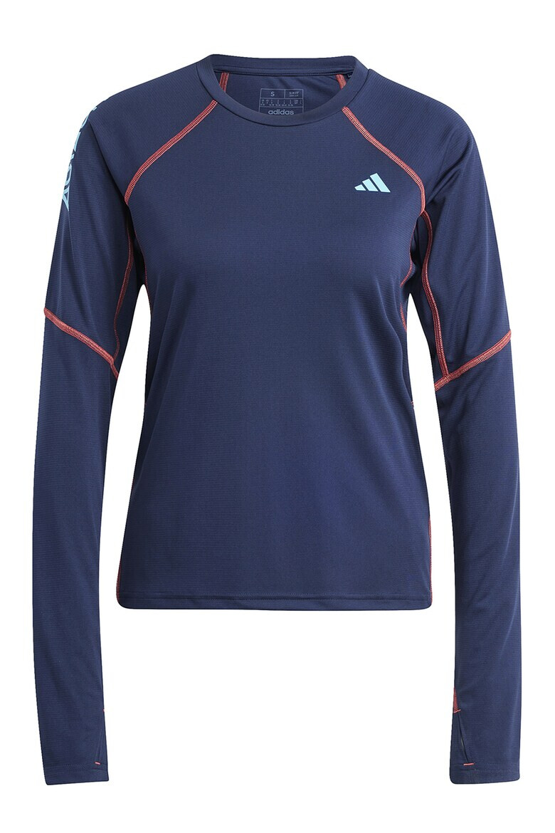 adidas Performance Bluza cu cusaturi contrastante pentru alergare - Pled.ro