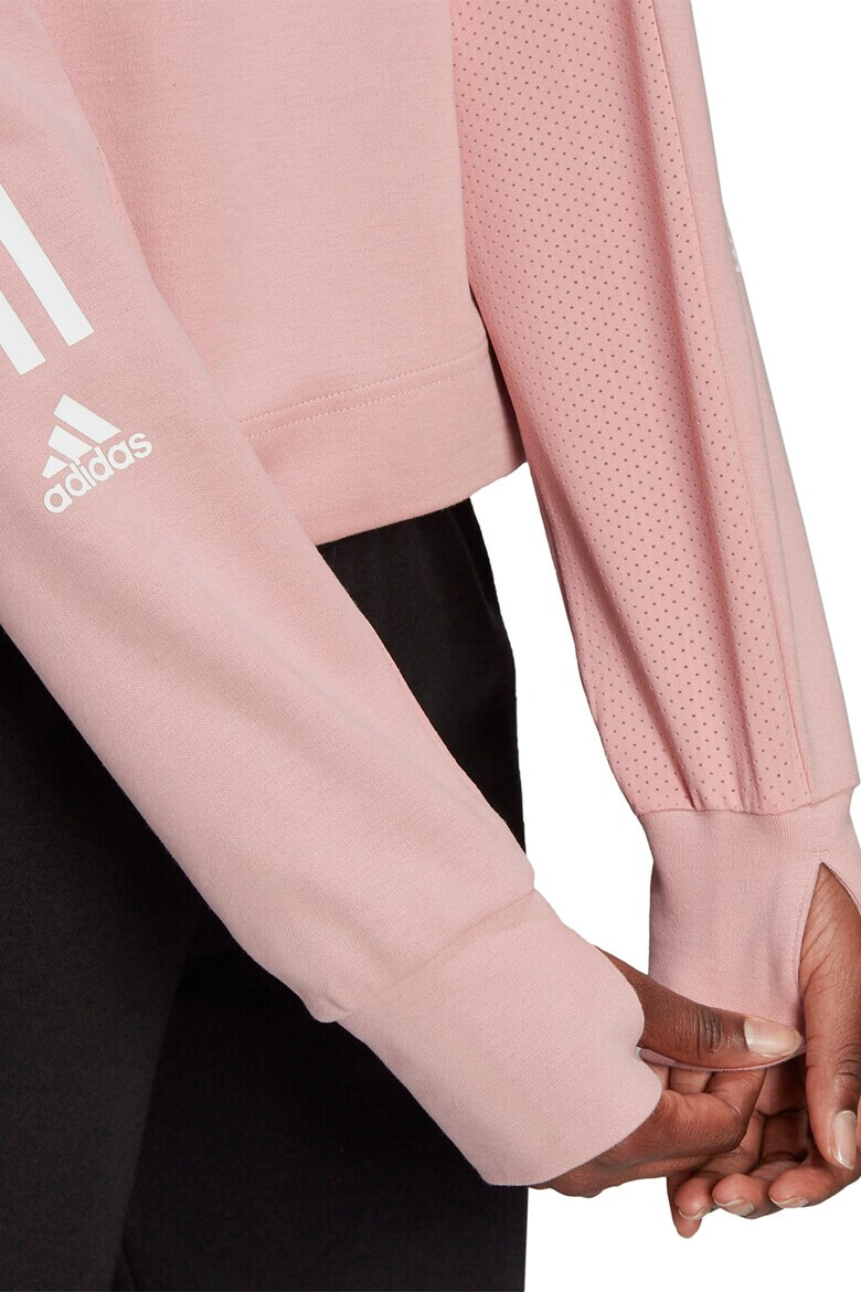 adidas Performance Bluza cu decolteu la baza gatului si insertii din plasa pentru antrenament - Pled.ro