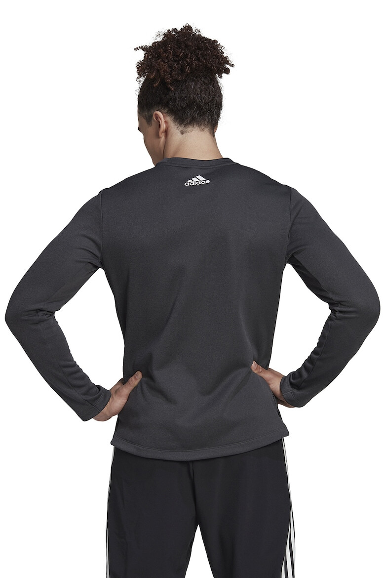 adidas Performance Bluza cu decolteu rotund si logo pentru antrenament - Pled.ro