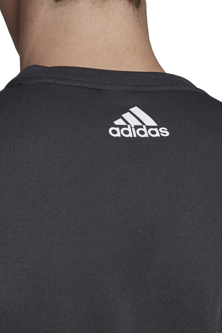 adidas Performance Bluza cu decolteu rotund si logo pentru antrenament - Pled.ro