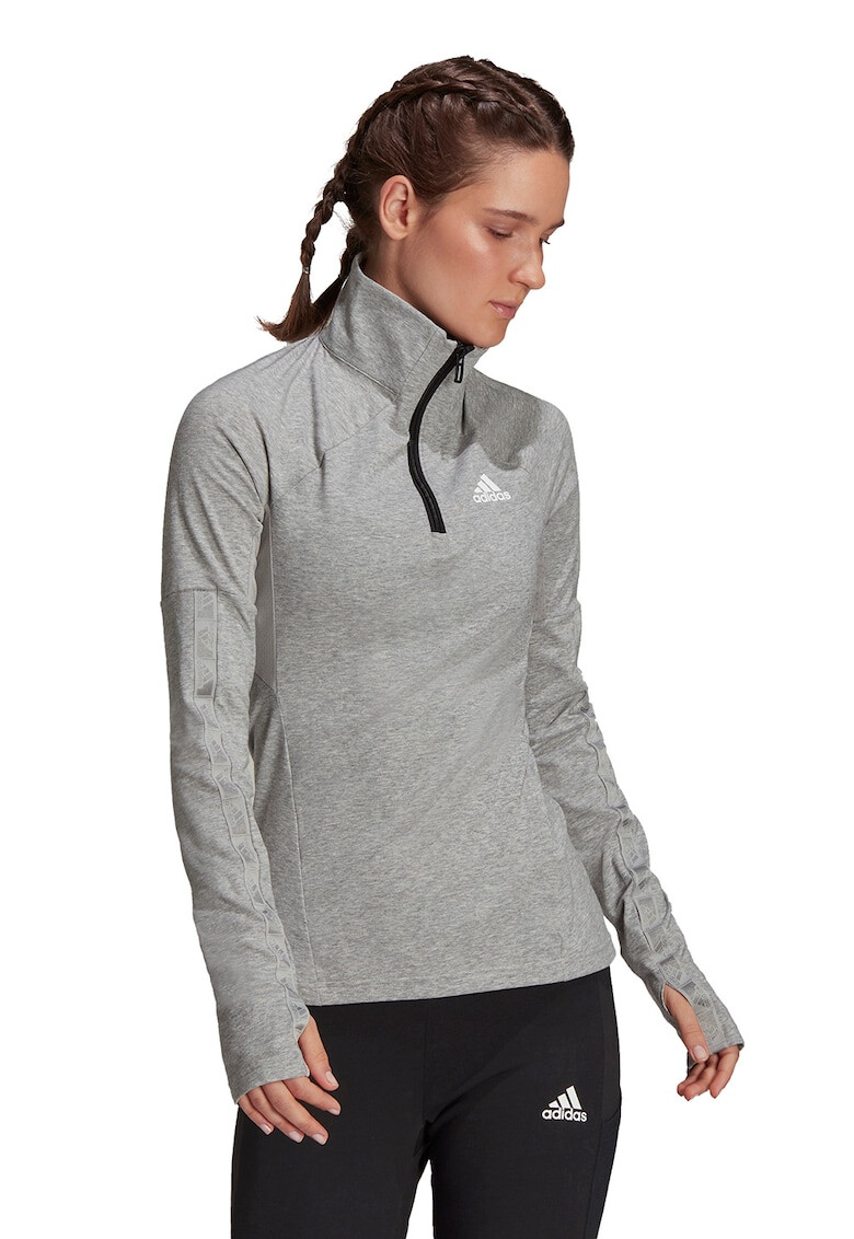 adidas Performance Bluza cu fenta cu fermoar pentru fitness - Pled.ro