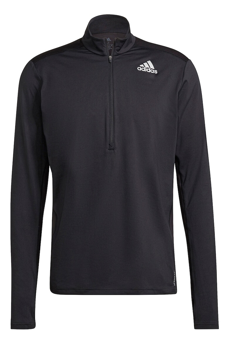 adidas Performance Bluza cu fermoar scurt si detaliu logo pentru alergare On The Run - Pled.ro