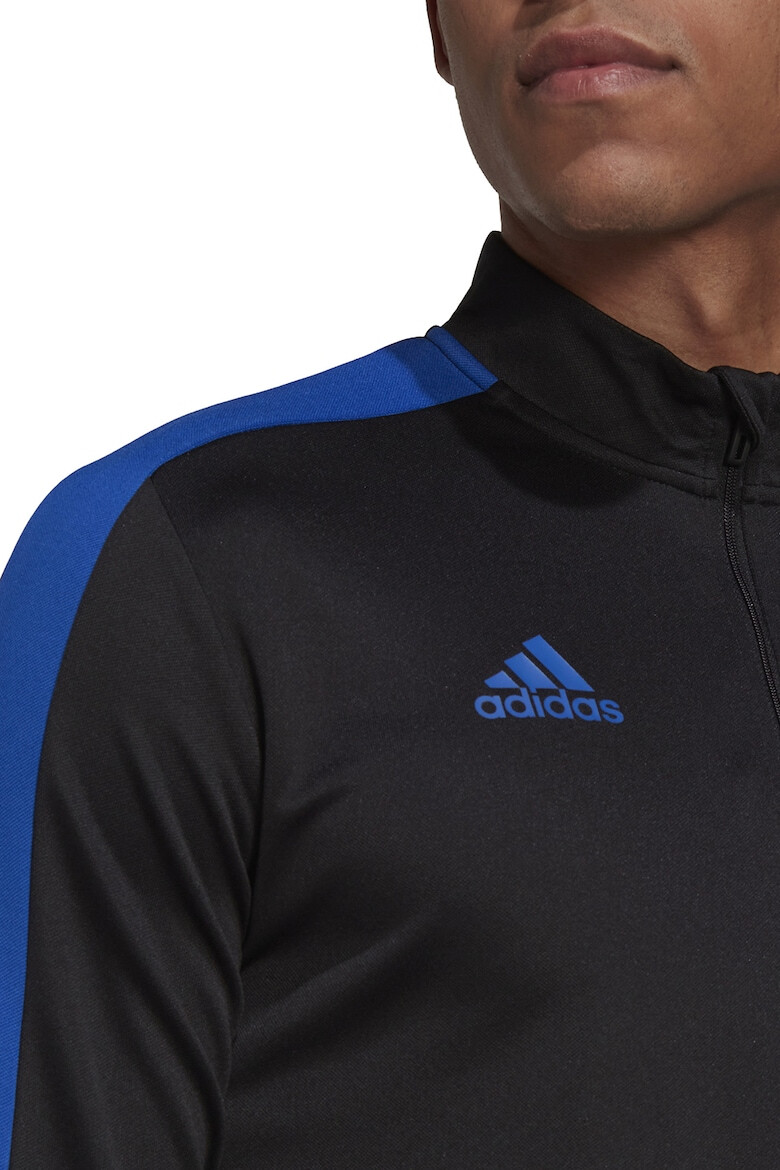 adidas Performance Bluza cu fermoar scurt si logo pentru fotbal - Pled.ro