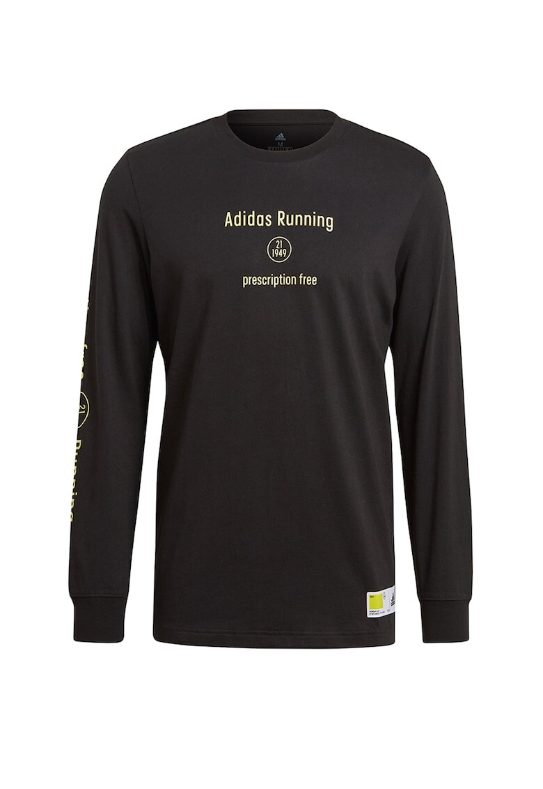 adidas Performance Bluza cu imprimeu text pentru alergare Side Effects - Pled.ro