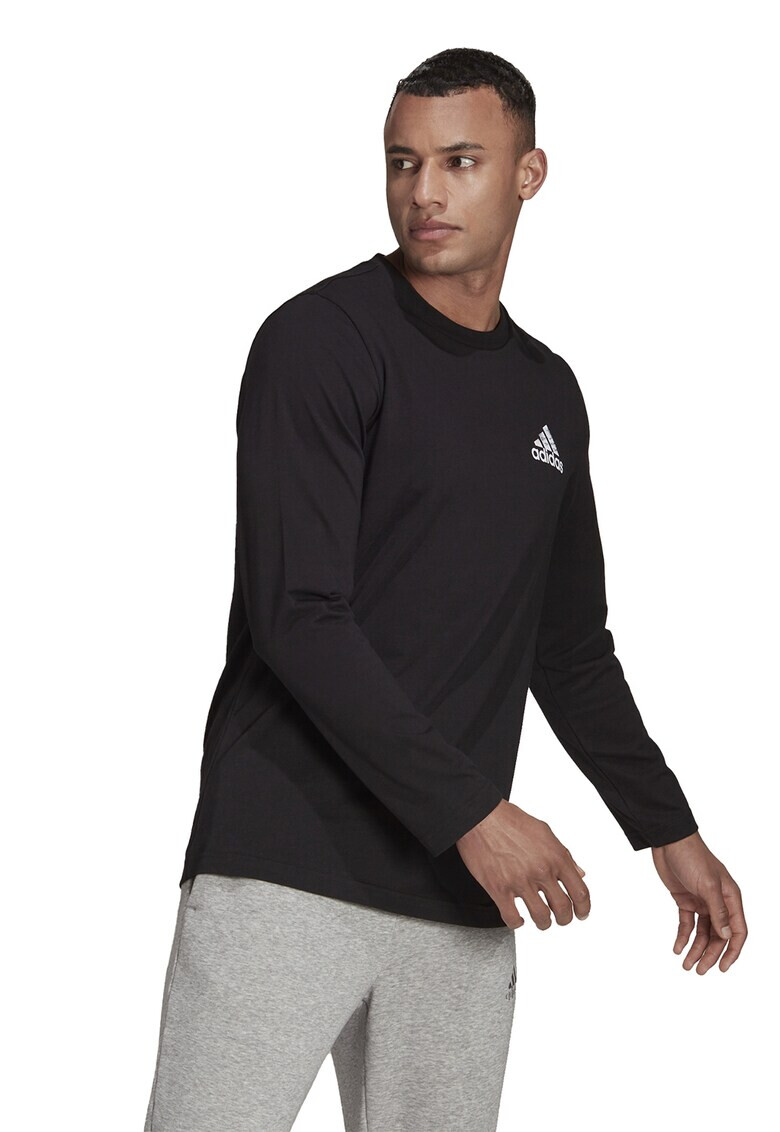 adidas Performance Bluza de bumbac cu imprimeu grafic pe spate - Pled.ro