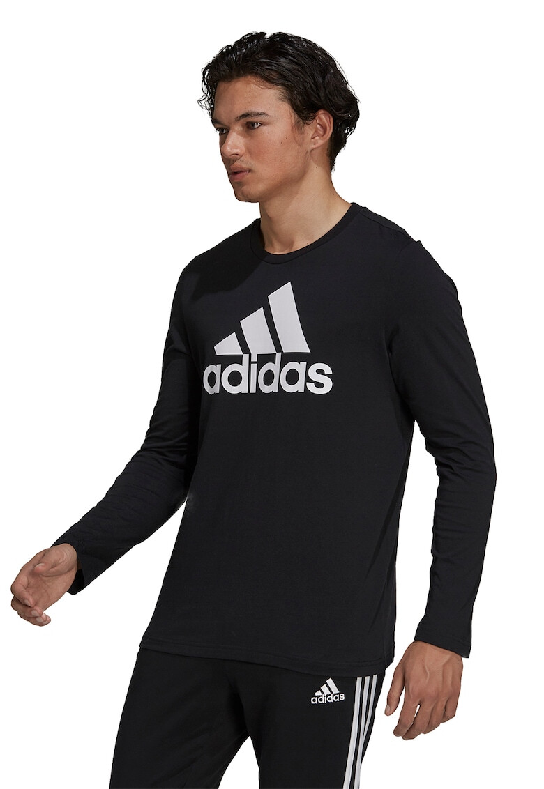 adidas Performance Bluza de bumbac cu imprimeu logo - Pled.ro