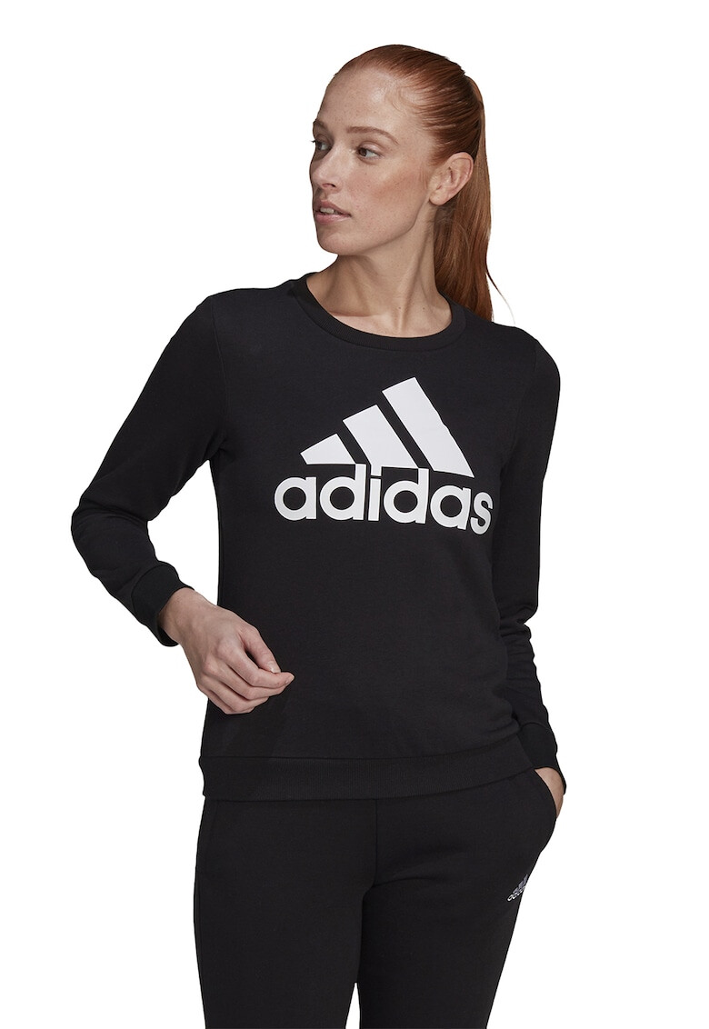 adidas Performance Bluza din amestec de bumbac cu logo - Pled.ro