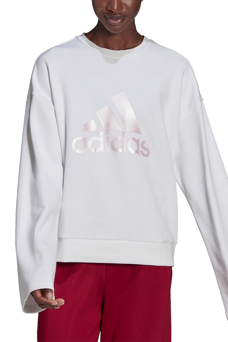 adidas Sportswear Bluza lejera din amestec de bumbac cu imprimeu logo - Pled.ro