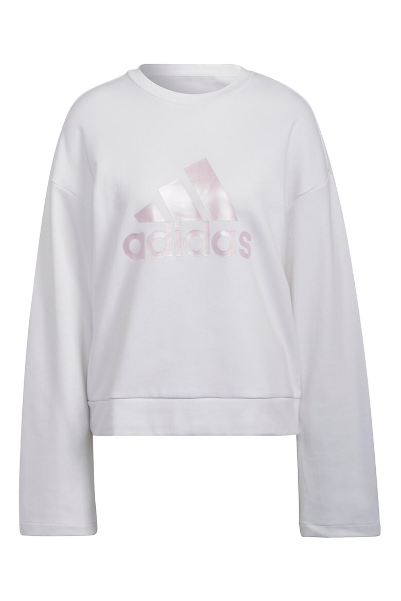 adidas Sportswear Bluza lejera din amestec de bumbac cu imprimeu logo - Pled.ro