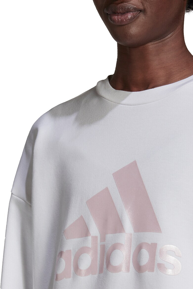 adidas Sportswear Bluza lejera din amestec de bumbac cu imprimeu logo - Pled.ro