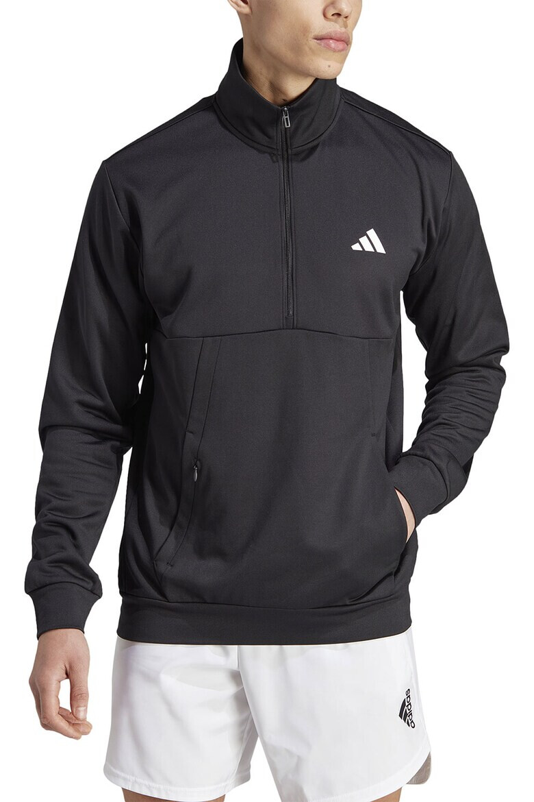 adidas Performance Bluza sport cu fenta cu fermoar pentru antrenament - Pled.ro