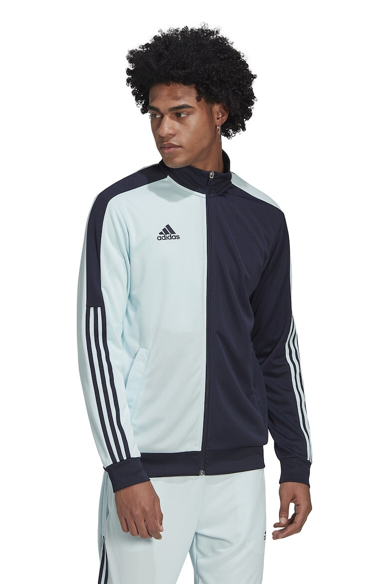 adidas Sportswear Bluza sport cu fermoar si model in doua tonuri pentru fotbal Tiro - Pled.ro