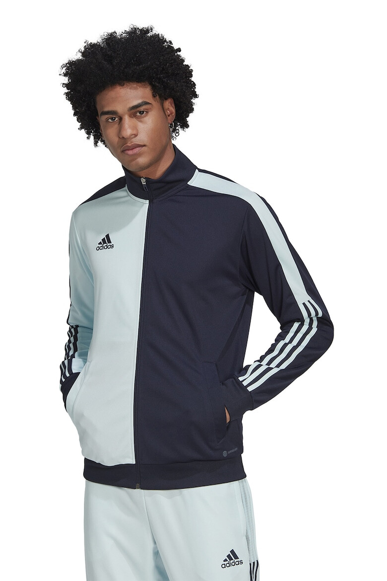 adidas Sportswear Bluza sport cu fermoar si model in doua tonuri pentru fotbal Tiro - Pled.ro