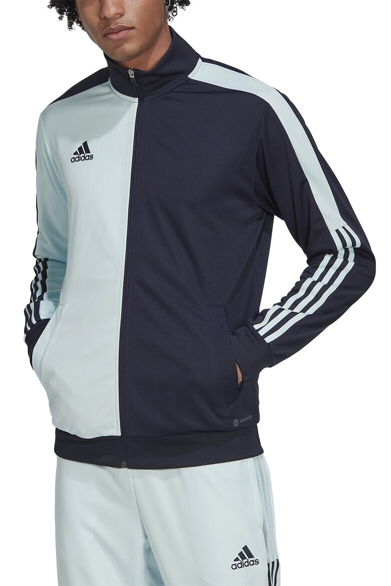 adidas Sportswear Bluza sport cu fermoar si model in doua tonuri pentru fotbal Tiro - Pled.ro