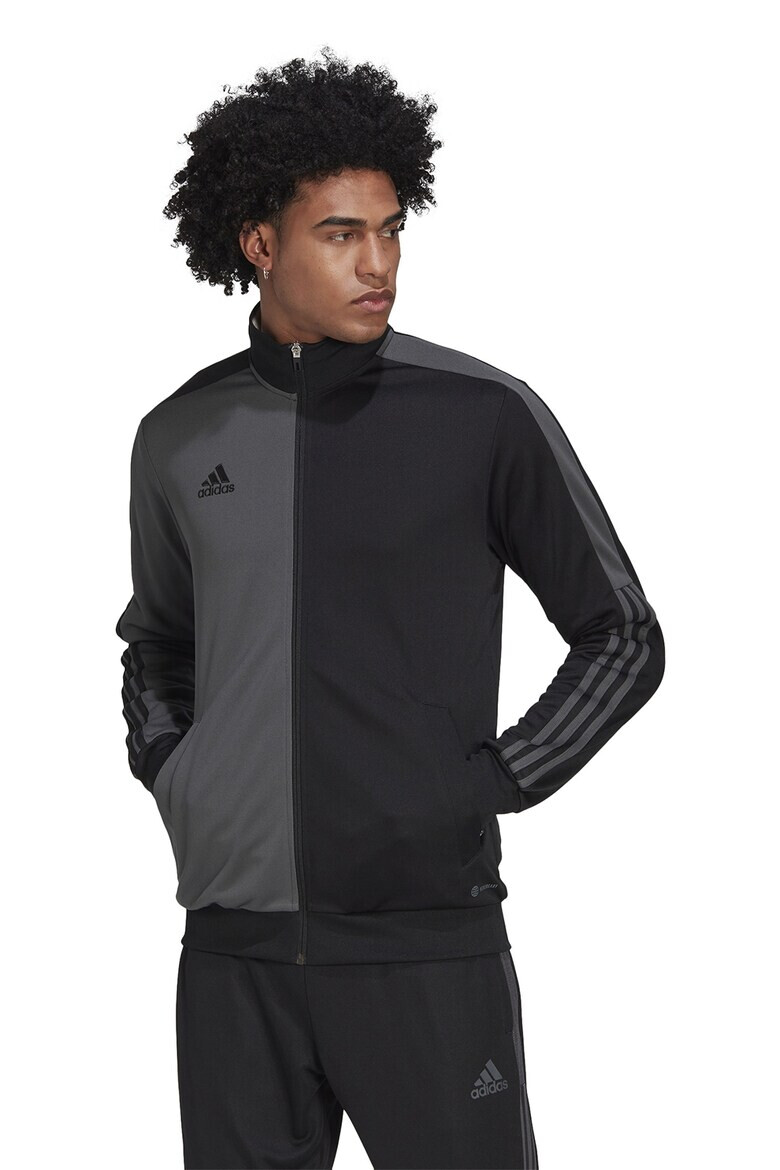 adidas Sportswear Bluza sport cu fermoar si model in doua tonuri pentru fotbal Tiro - Pled.ro