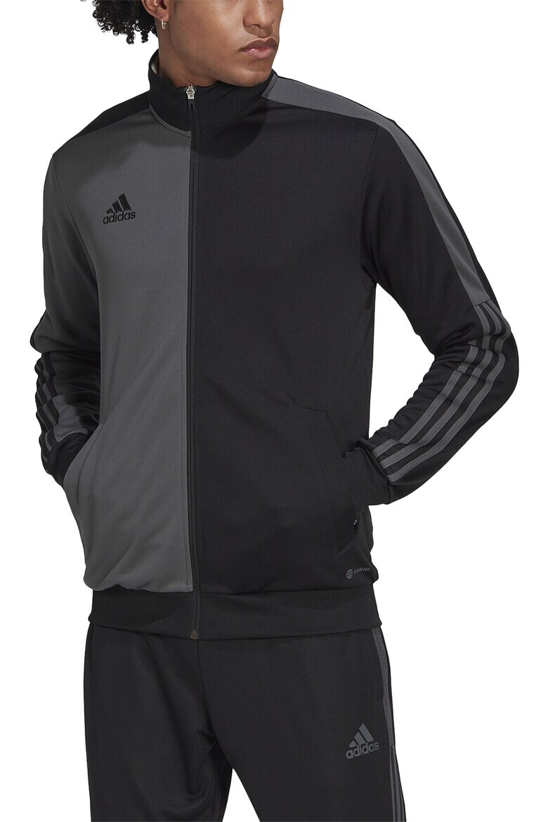 adidas Sportswear Bluza sport cu fermoar si model in doua tonuri pentru fotbal Tiro - Pled.ro