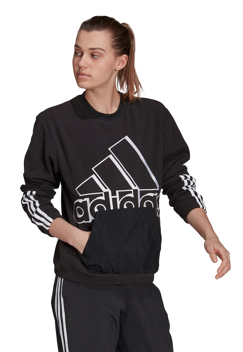 adidas Performance Bluza sport cu logo - Pled.ro