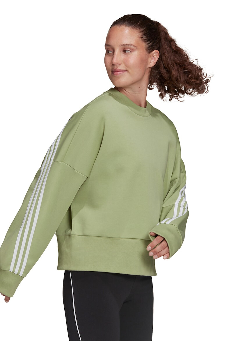 adidas Performance Bluza sport cu maneci cazute Three Stripes - Pled.ro