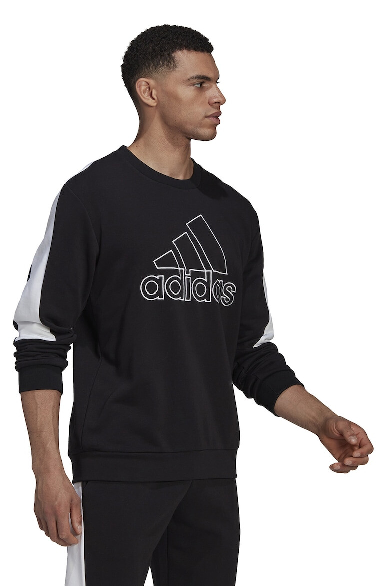 adidas Sportswear Bluza sport din amestec de bumbac organic cu imprimeu logo - Pled.ro