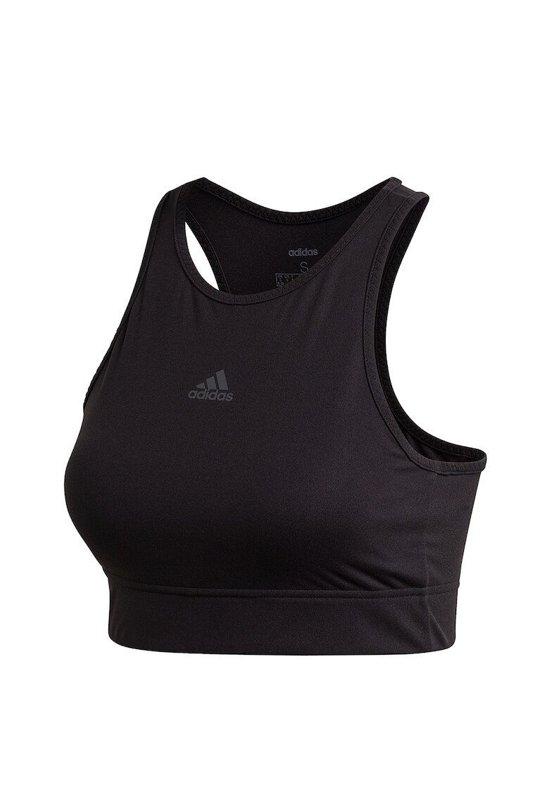 adidas Performance Bustiera cu imprimeu logo pentru fitness - Pled.ro