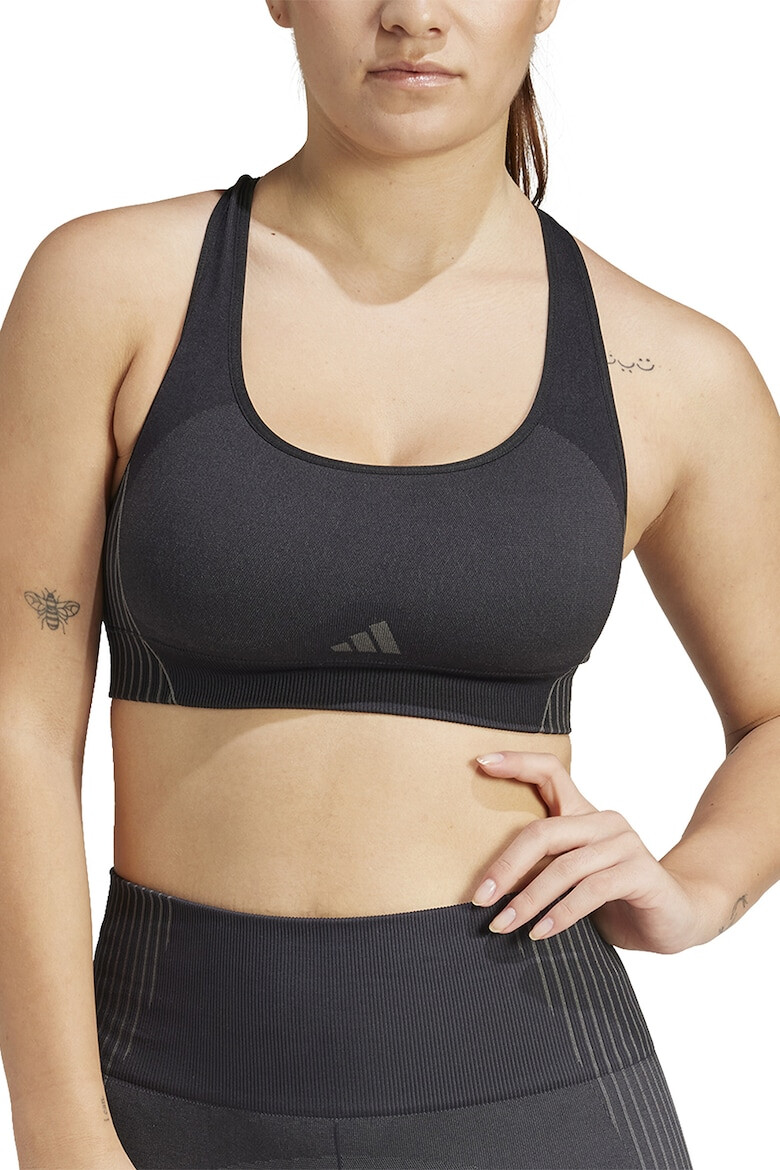 adidas Performance Bustiera cu spate decupat - Pled.ro