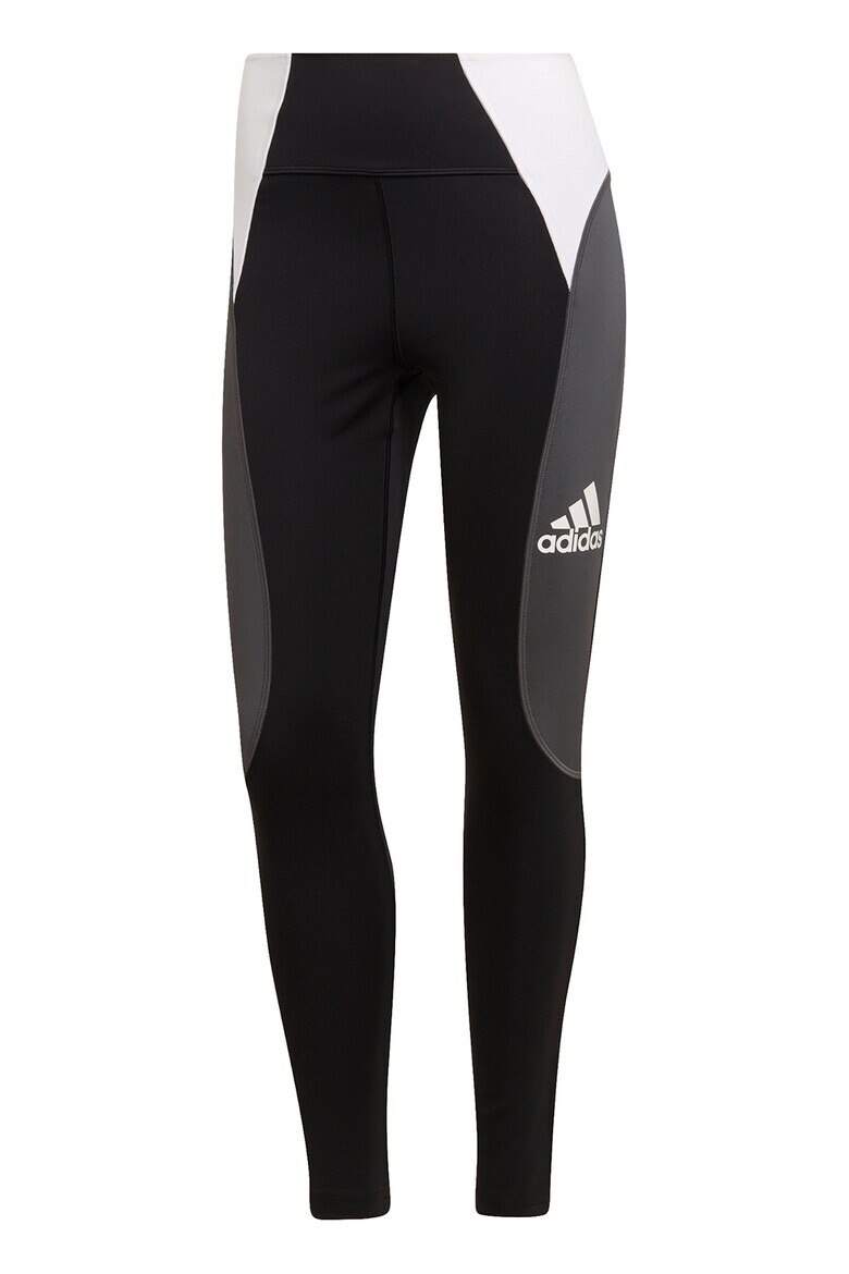 adidas Performance Colanti crop cu detaliu logo pentru fitness - Pled.ro