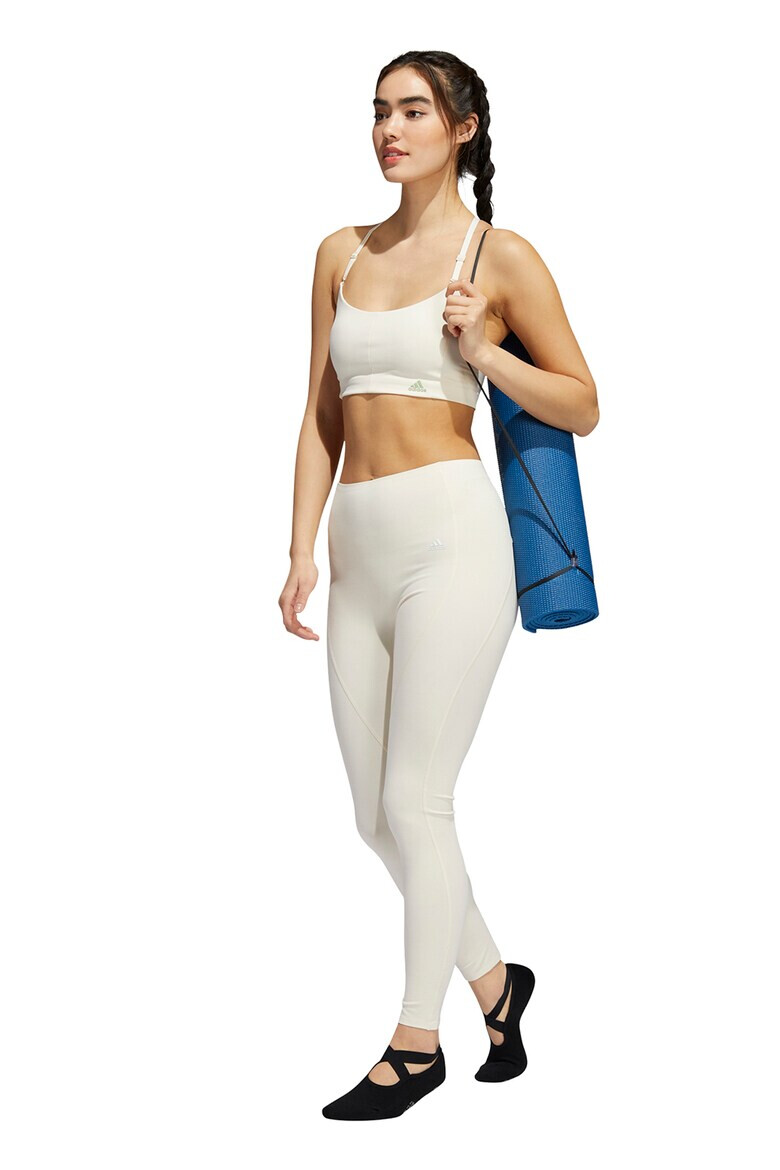 adidas Performance Colanti crop cu talie inalta pentru fitness Yoga 4 Elements - Pled.ro