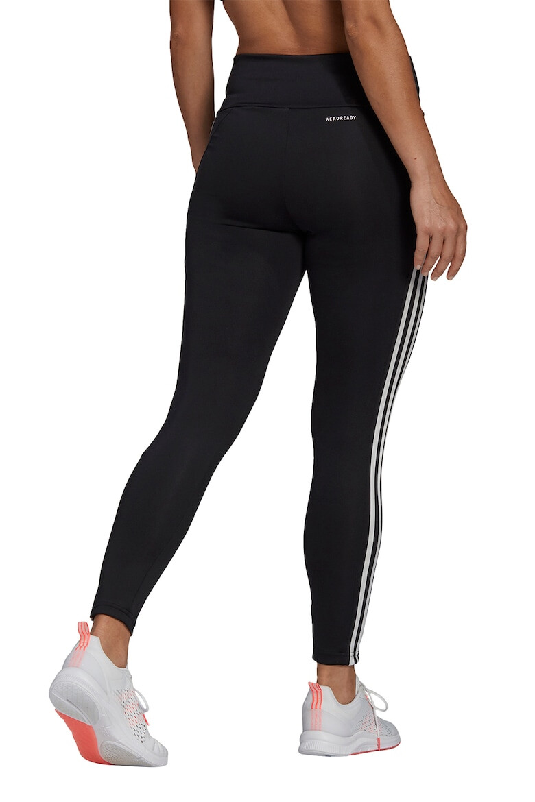 adidas Performance Colanti crop pentru antrenament Designed To Move 3-Stripes - Pled.ro