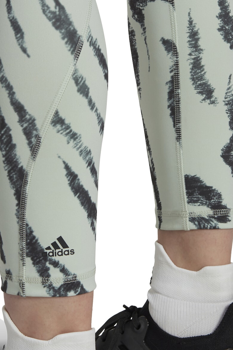 adidas Performance Colanti cu animal print pentru fitness Optime - Pled.ro