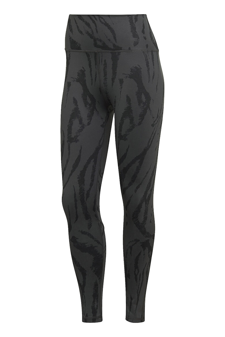 adidas Performance Colanti cu animal print pentru fitness Optime - Pled.ro