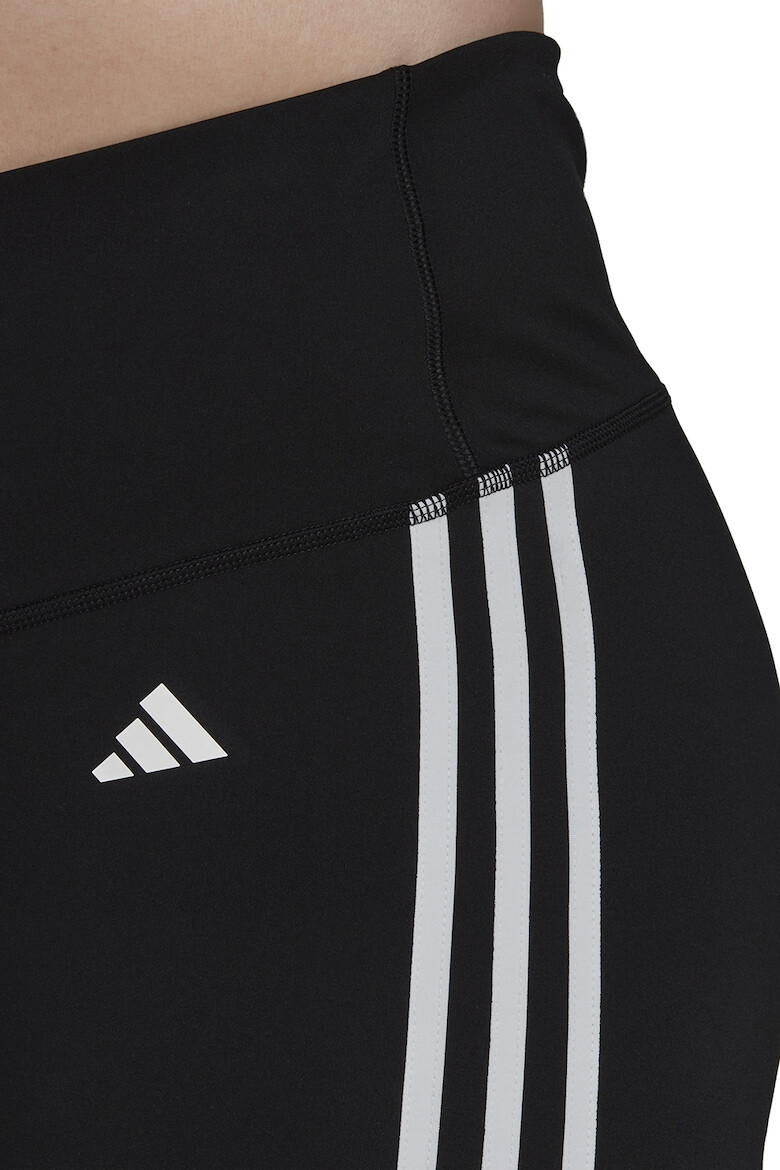 adidas Performance Colanti scurti cu talie inalta pentru antrenament Essentials 3-Stripes Pluse Size - Pled.ro