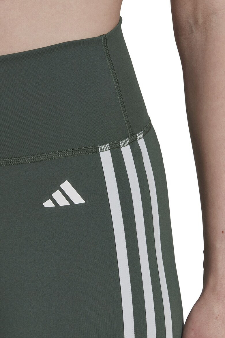 adidas Performance Colanti scurti cu talie inalta si 3 dungi pentru antrenament Essentials - Pled.ro