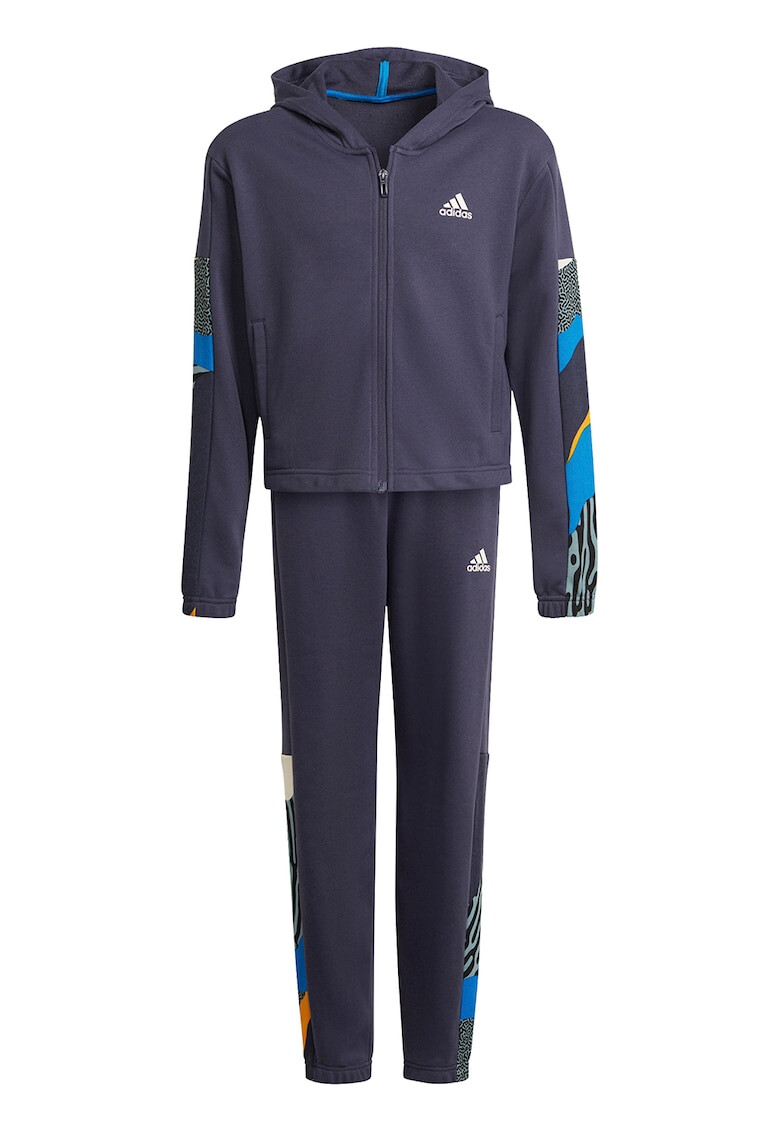 adidas Performance Costum sport cu gluga pentru fitness - Pled.ro