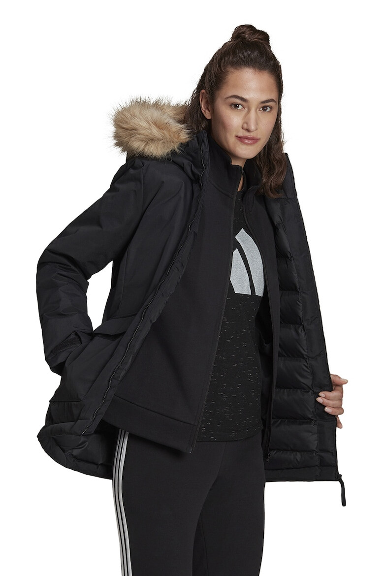 adidas Sportswear Geaca parka regular fit cu garnitura detasabila din blana sintetica - Pled.ro