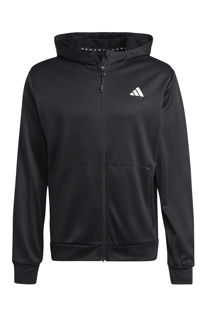 adidas Performance Hanorac cu fermoar si buzunare laterale pentru antrenament Essentials - Pled.ro