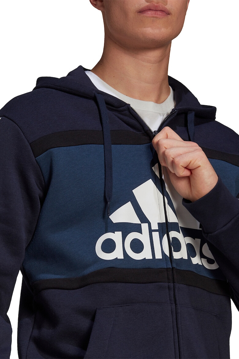 adidas Performance Hanorac cu fermoar si imprimeu logo Essentials - Pled.ro