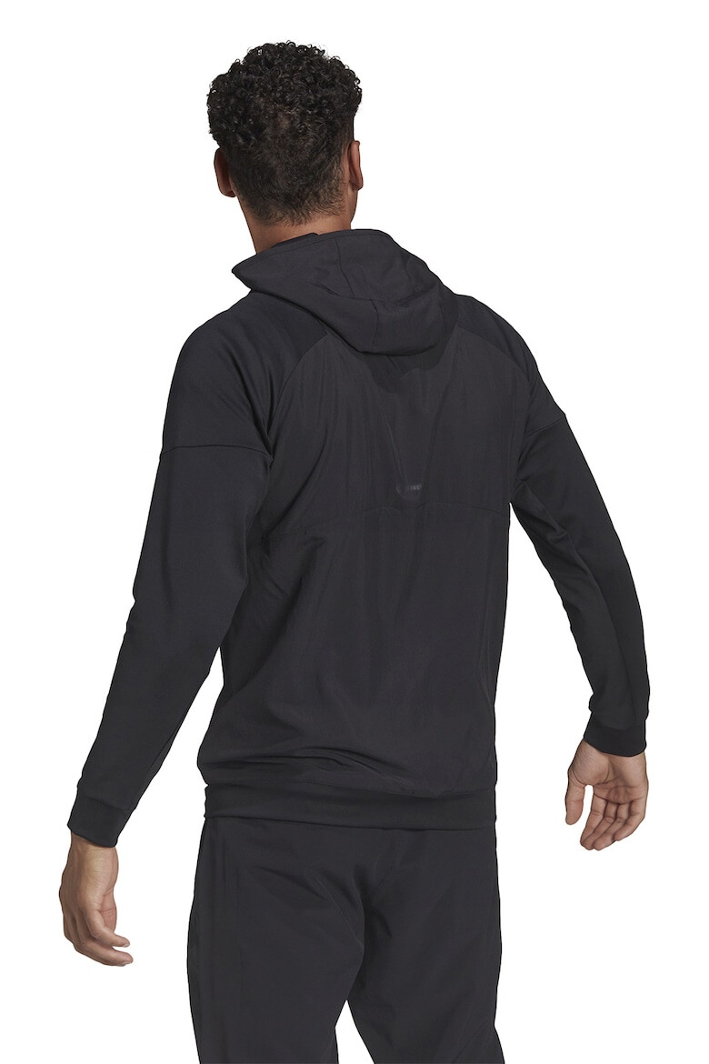 adidas Performance Hanorac slim fit cu fermoar pentru fitness - Pled.ro