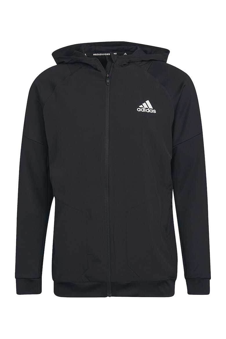 adidas Performance Hanorac slim fit cu fermoar pentru fitness - Pled.ro