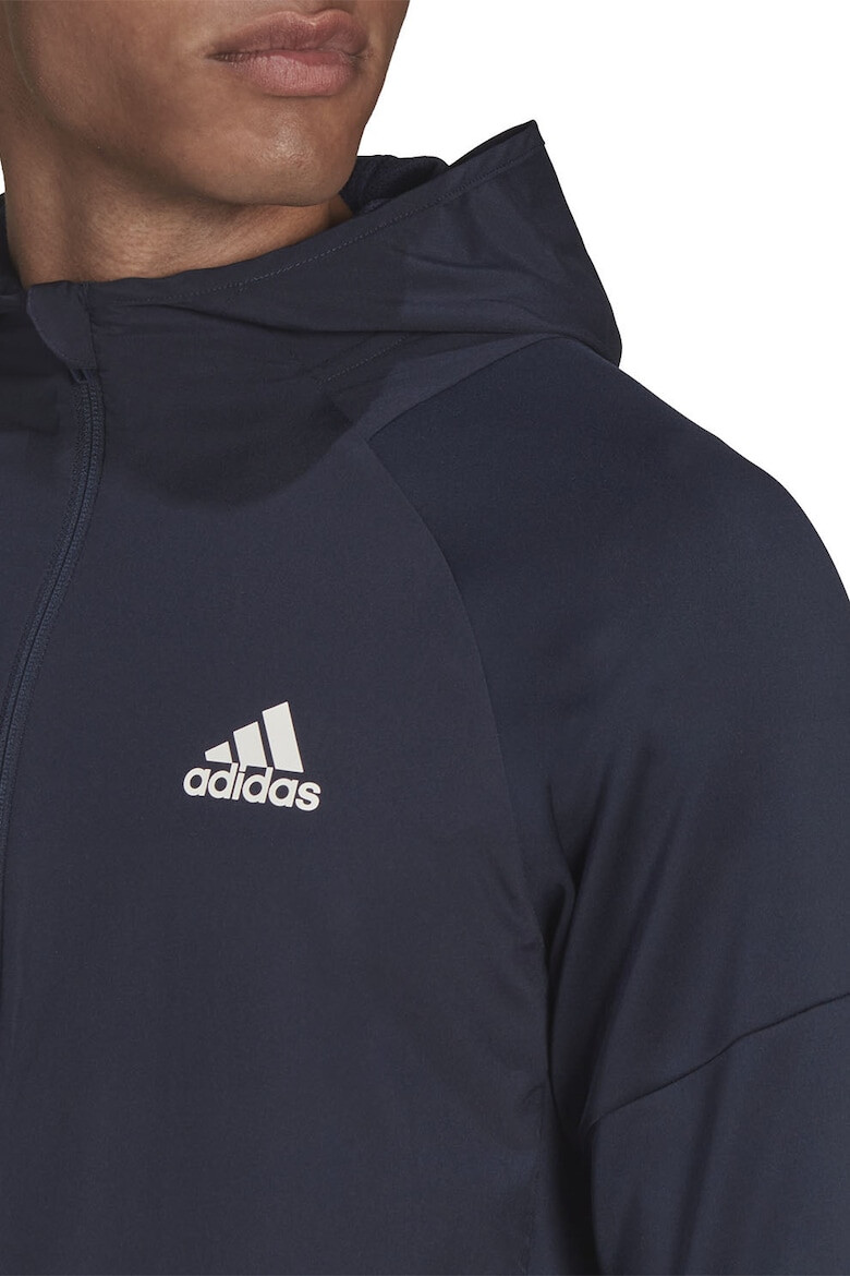 adidas Performance Hanorac slim fit cu fermoar pentru fitness - Pled.ro