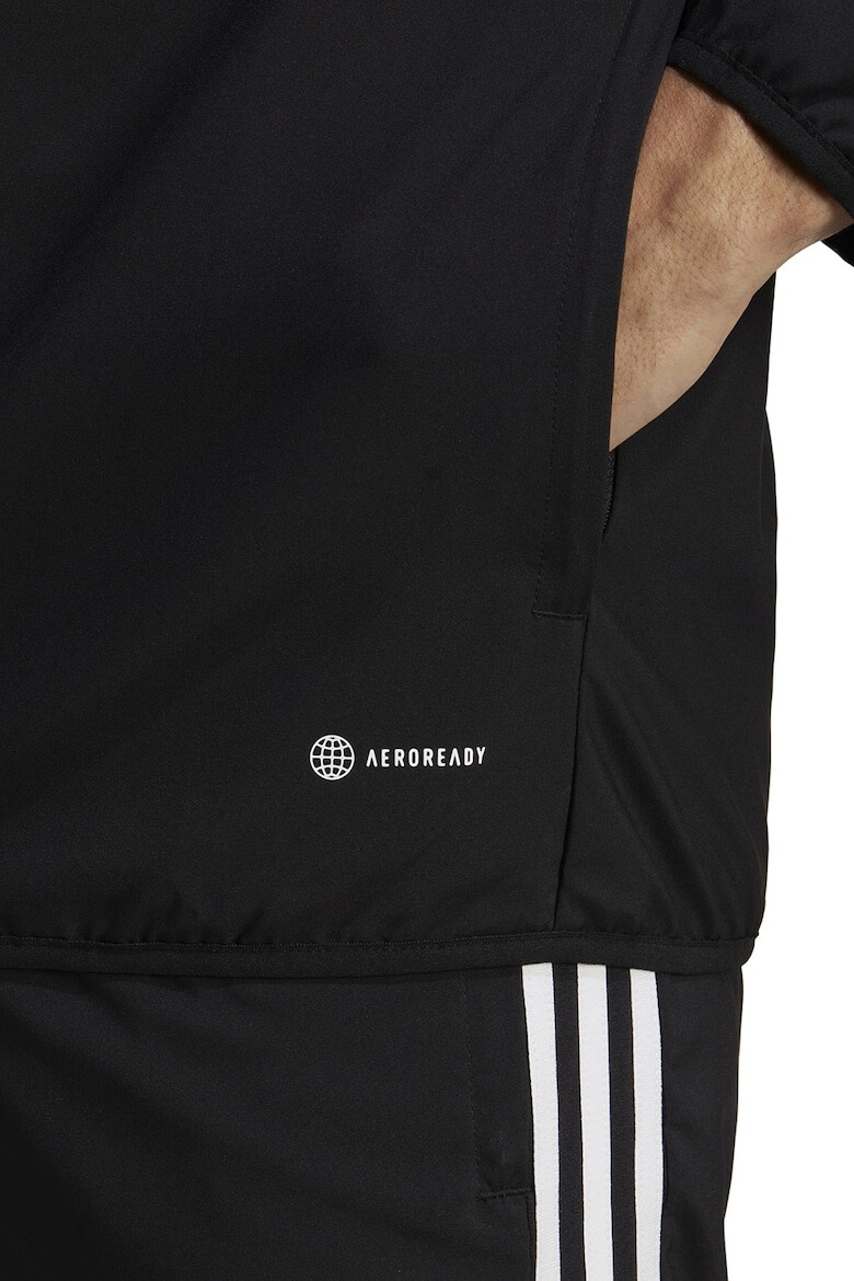 adidas Performance Jacheta cu logo si fermoar pentru alergare - Pled.ro