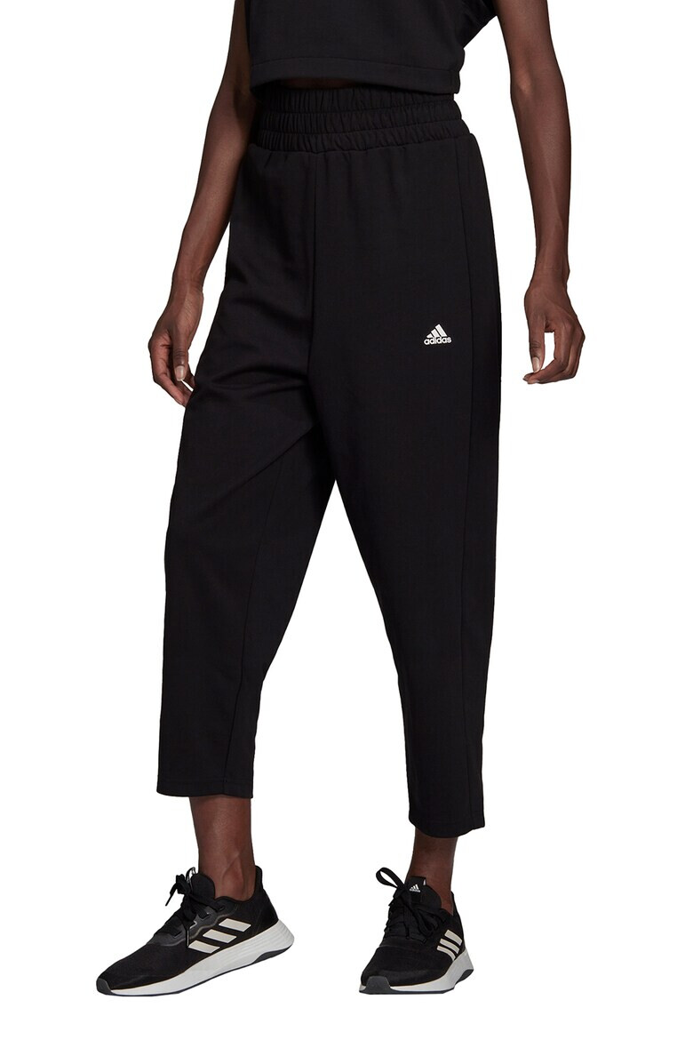 adidas Performance Pantaloni crop cu talie elastica pentru yoga - Pled.ro