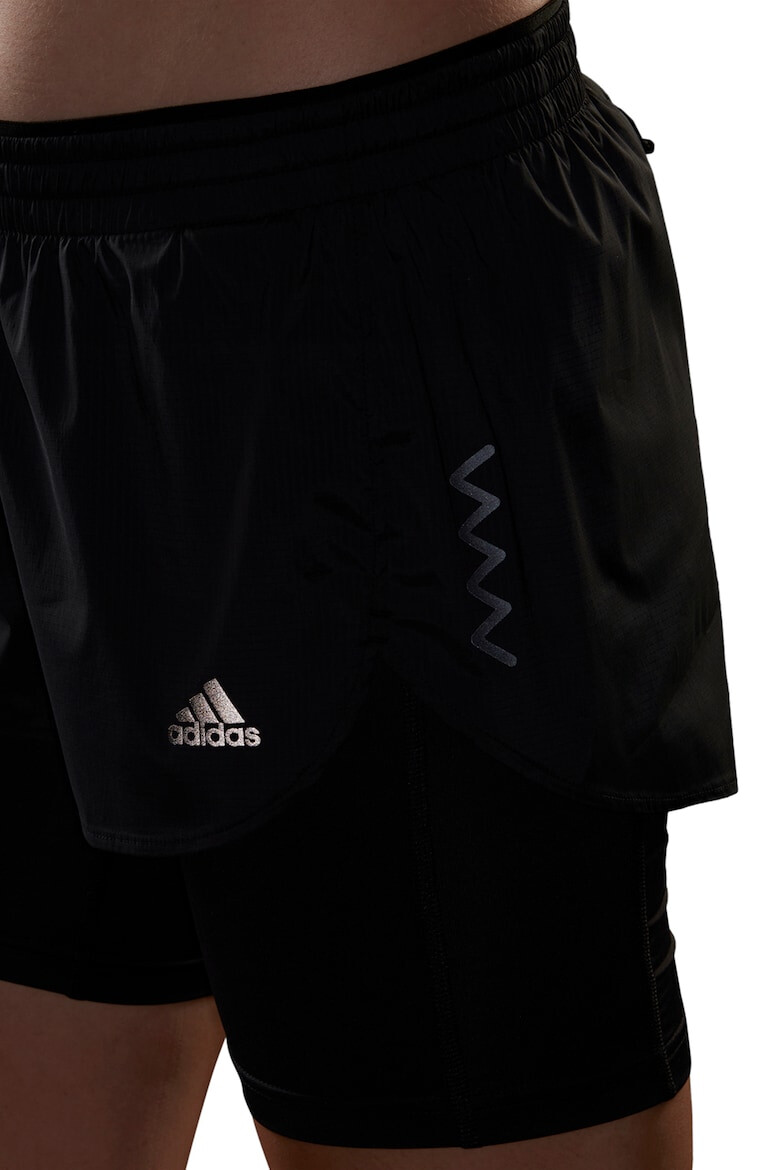 adidas Performance Pantaloni scurti cu aspect 2 in 1 pentru alergare - Pled.ro