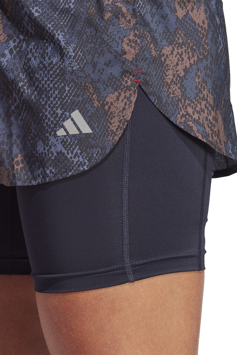 adidas Performance Pantaloni scurti cu model 2in1 pentru alergare Run Fast - Pled.ro