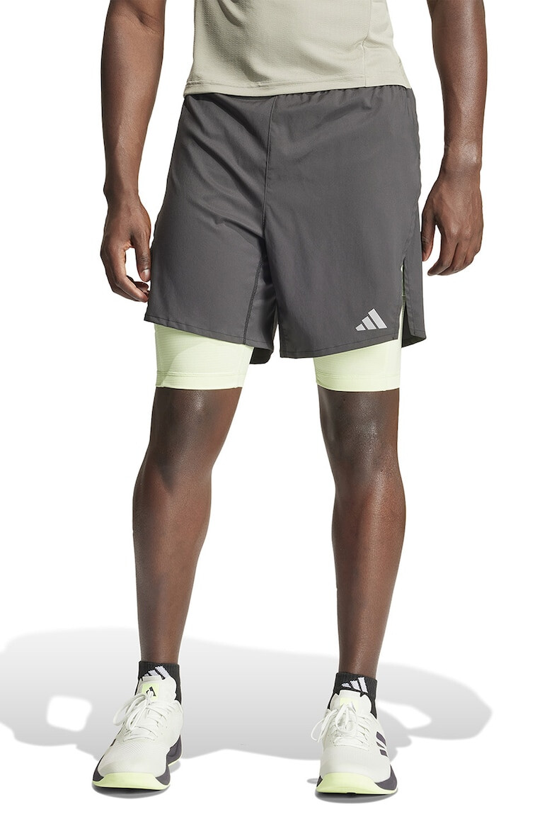 adidas Performance Pantaloni scurti pentru antrenament HIIT Elev 2-in-1 - Pled.ro